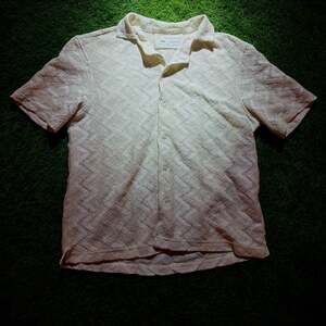 Zara Creme Crochet Knit Top